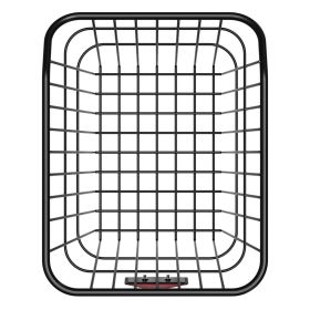 Rear Bike Basket Metal Wire Bicycle Basket Reflective Tail Light Cover