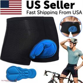 Men Women Cycling Shorts Bicycle Bike Underwear Pants With Sponge Gel 3D Padded (size: L)