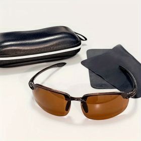 "Aviator Style Polarized Sunglasses - Fashion Sport Shades for Men Women Outdoor Activities" (Color: c5)